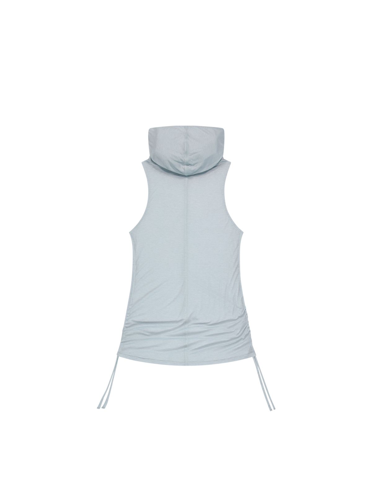 뚜오미오(TUOMIO) SHEER HOODED VEST [BABY BLUE]