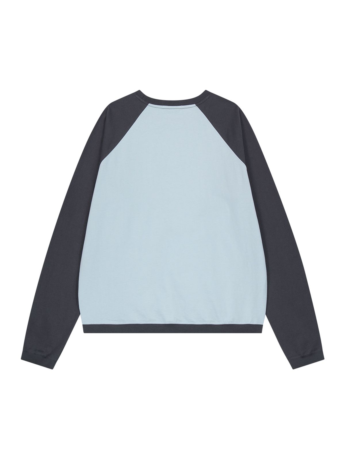 뚜오미오(TUOMIO) RIBBON GRAPHIC LONG SLEEVES [BABY BLUE]