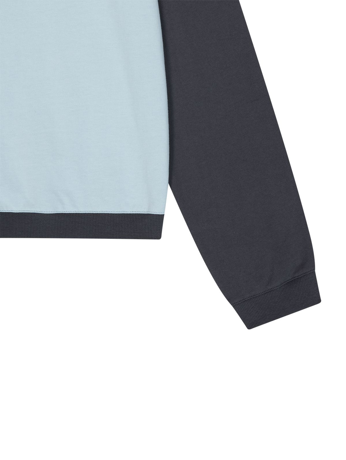 뚜오미오(TUOMIO) RIBBON GRAPHIC LONG SLEEVES [BABY BLUE]