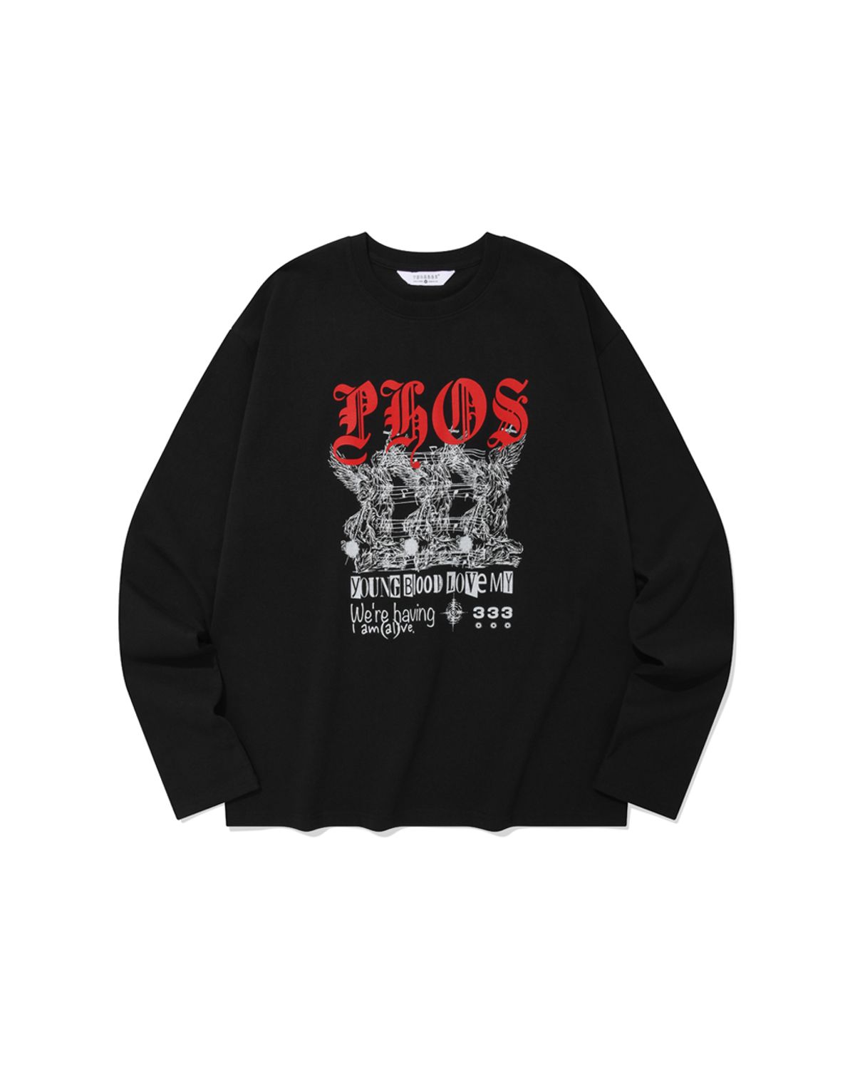 포스333(PHOS333) Hazzard002 Michael long sleeved/Black