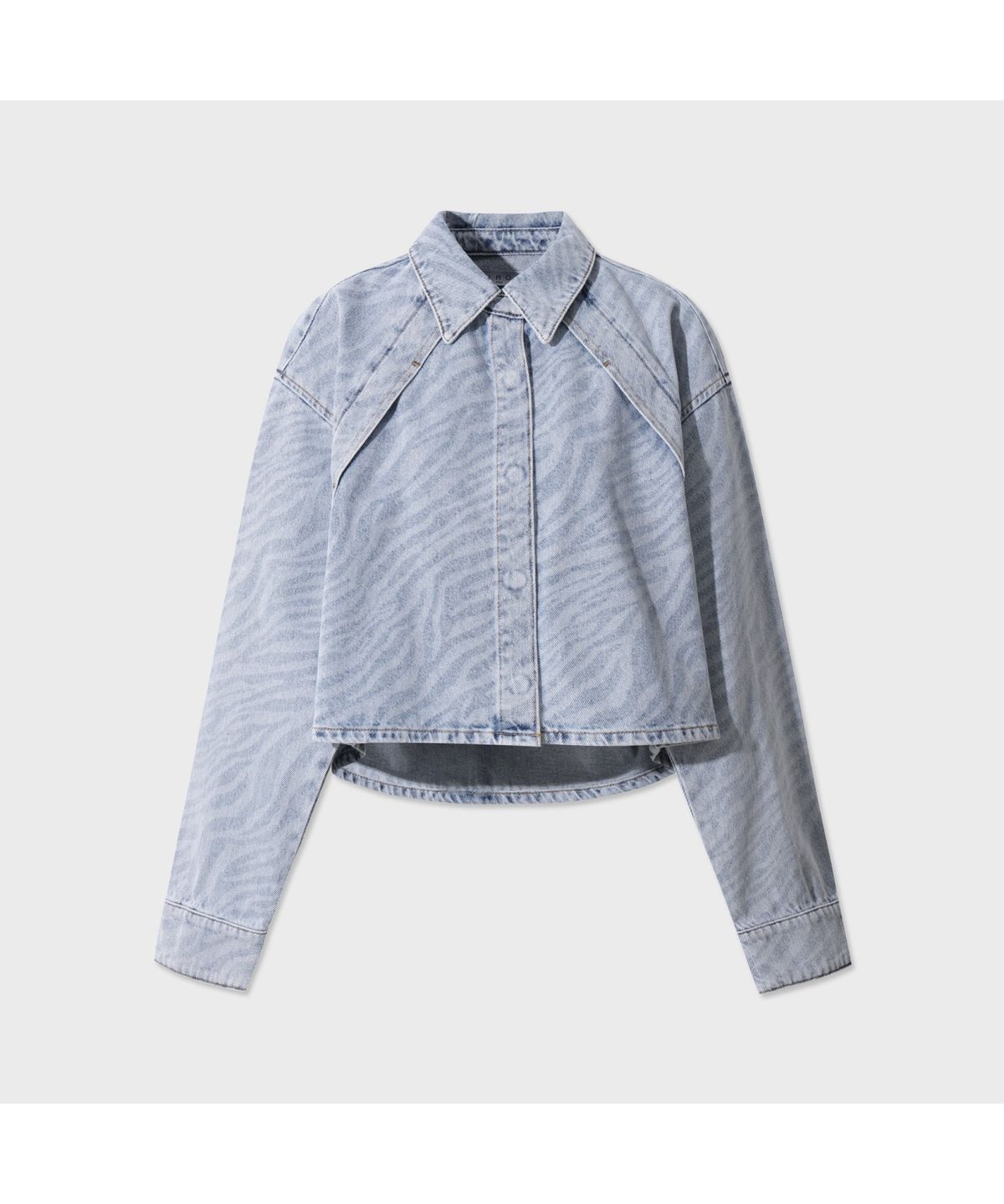 이로 우먼(IROWOMEN) ESLEM 지브라 데님 자켓_IOJCS25104BUL - Blue