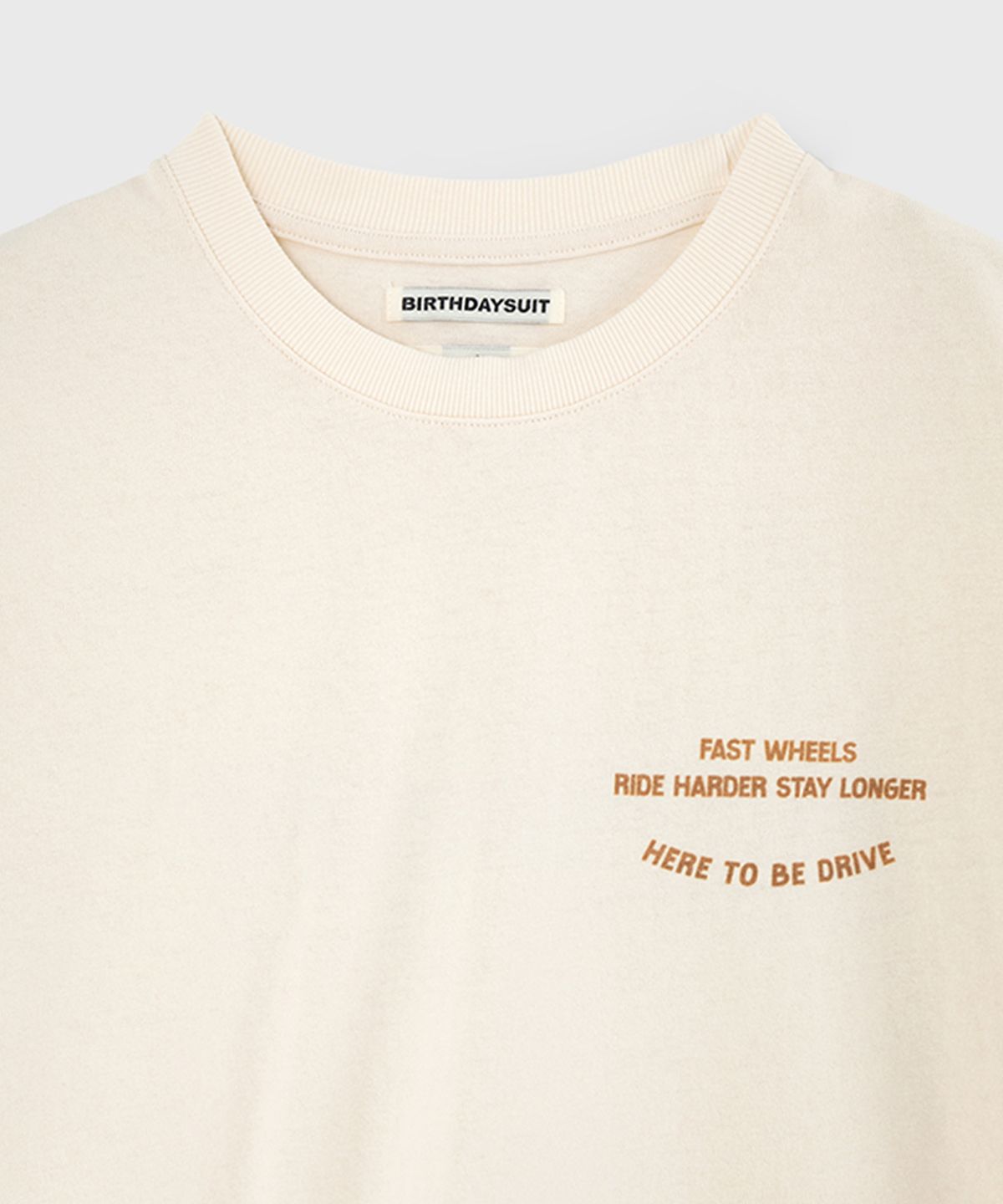 벌스데이수트(BIRTHDAYSUIT) EL CAMINO T-SHIRT (IVORY)