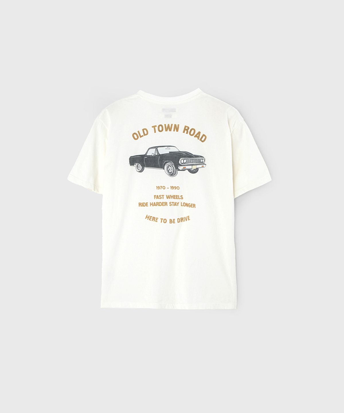 벌스데이수트(BIRTHDAYSUIT) EL CAMINO T-SHIRT (WHITE)