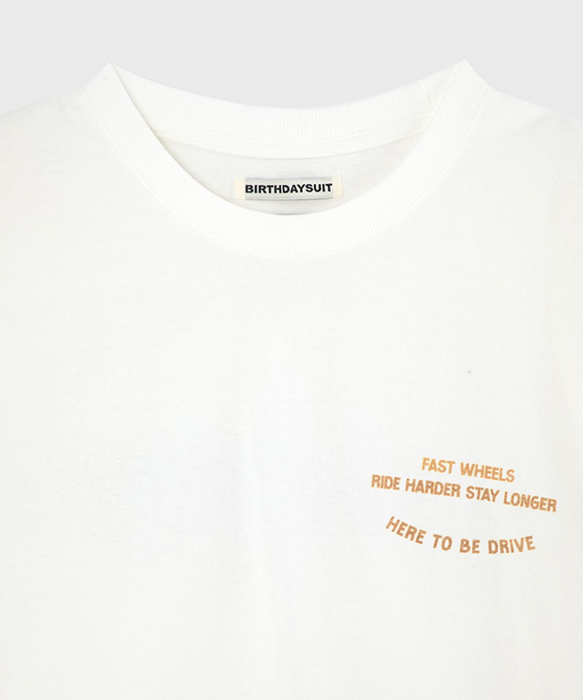 벌스데이수트(BIRTHDAYSUIT) EL CAMINO T-SHIRT (WHITE)