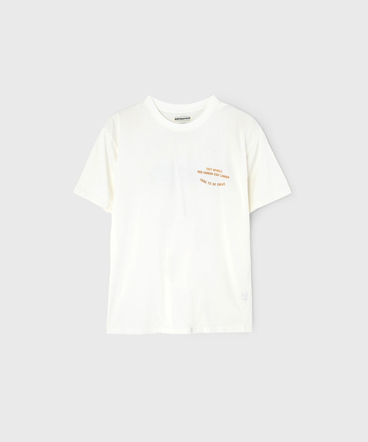 벌스데이수트(BIRTHDAYSUIT) EL CAMINO T-SHIRT (WHITE)