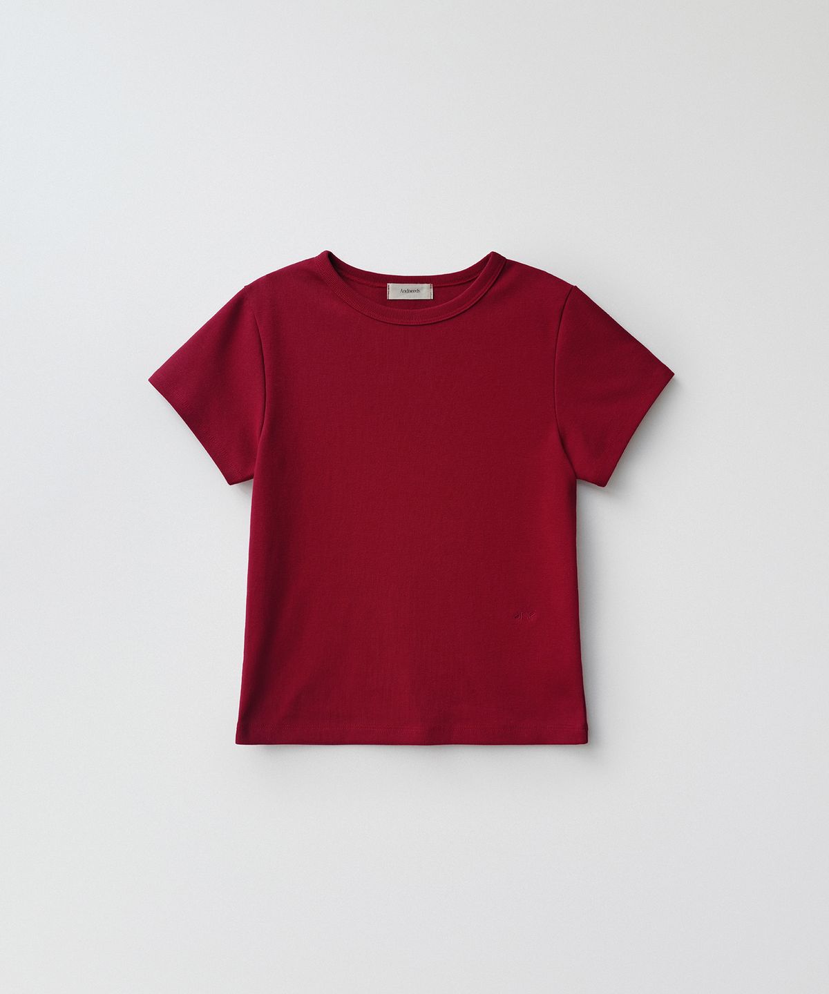 앤니즈(ANDNEEDS) Bessette half tee (red)