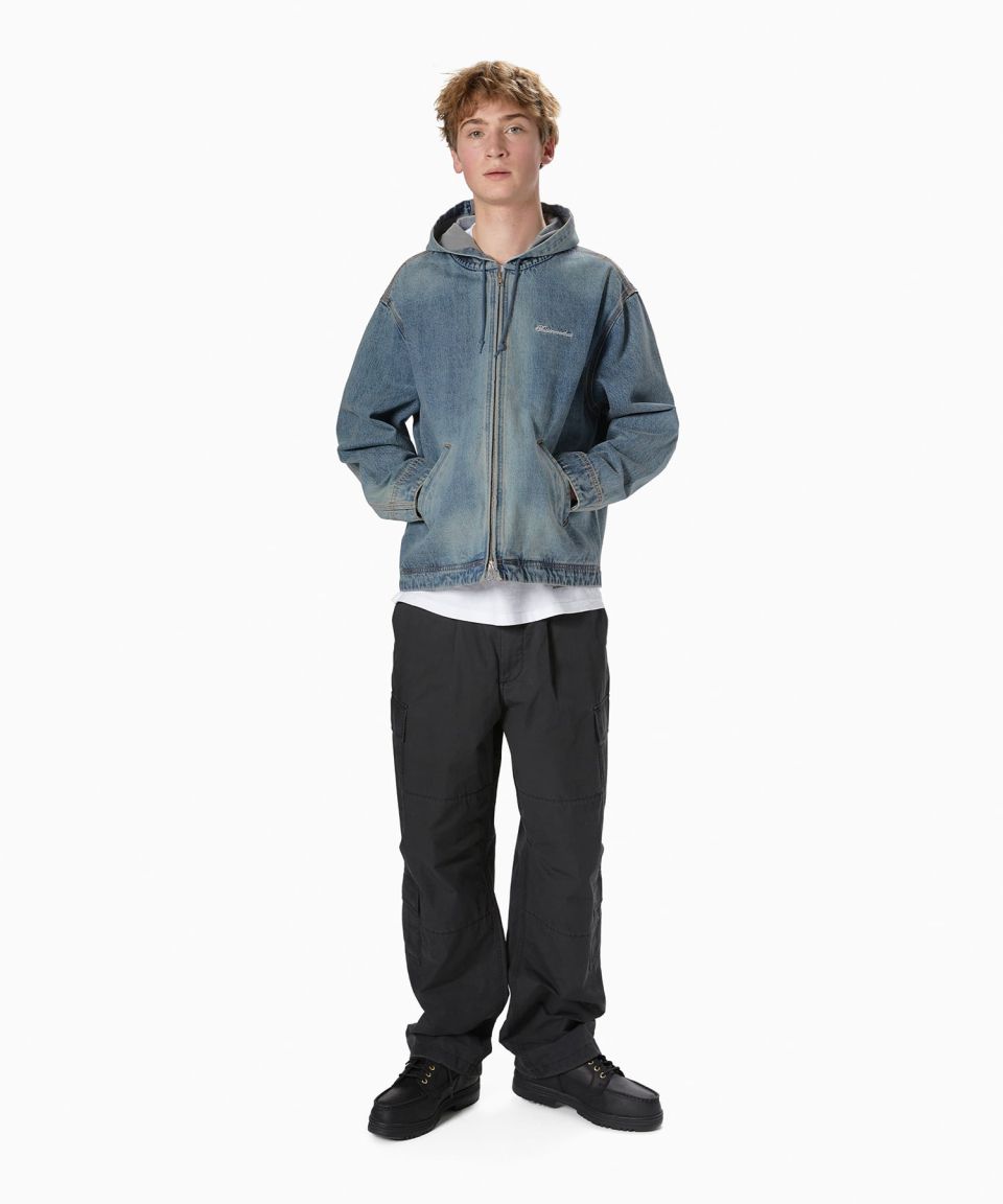 MUSINSA | thisisneverthat Washed Carpenter Jacket Washed Blue