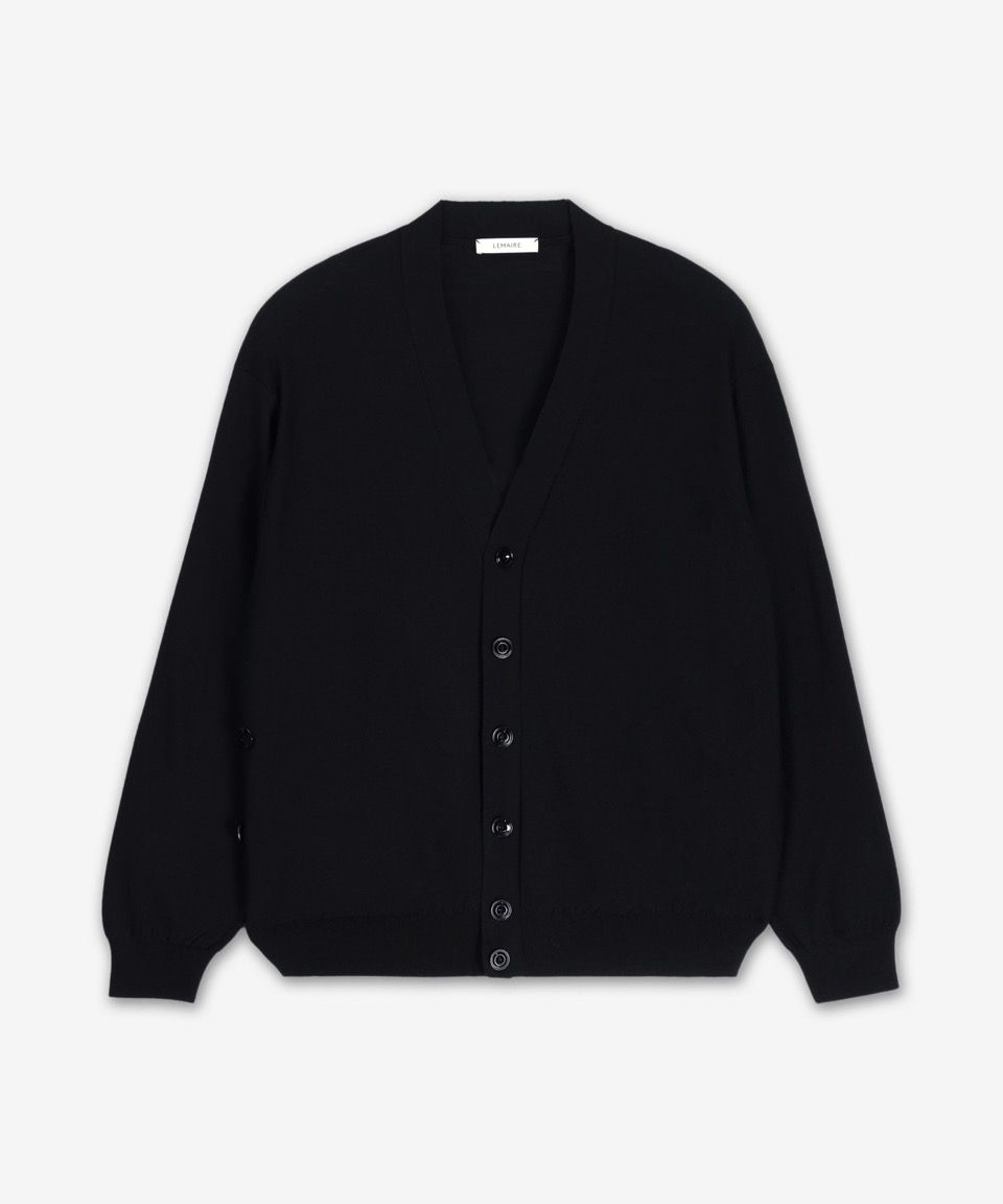 MUSINSA公式 | LEMAIRE Relaxed Twisted Cardigan - Black
