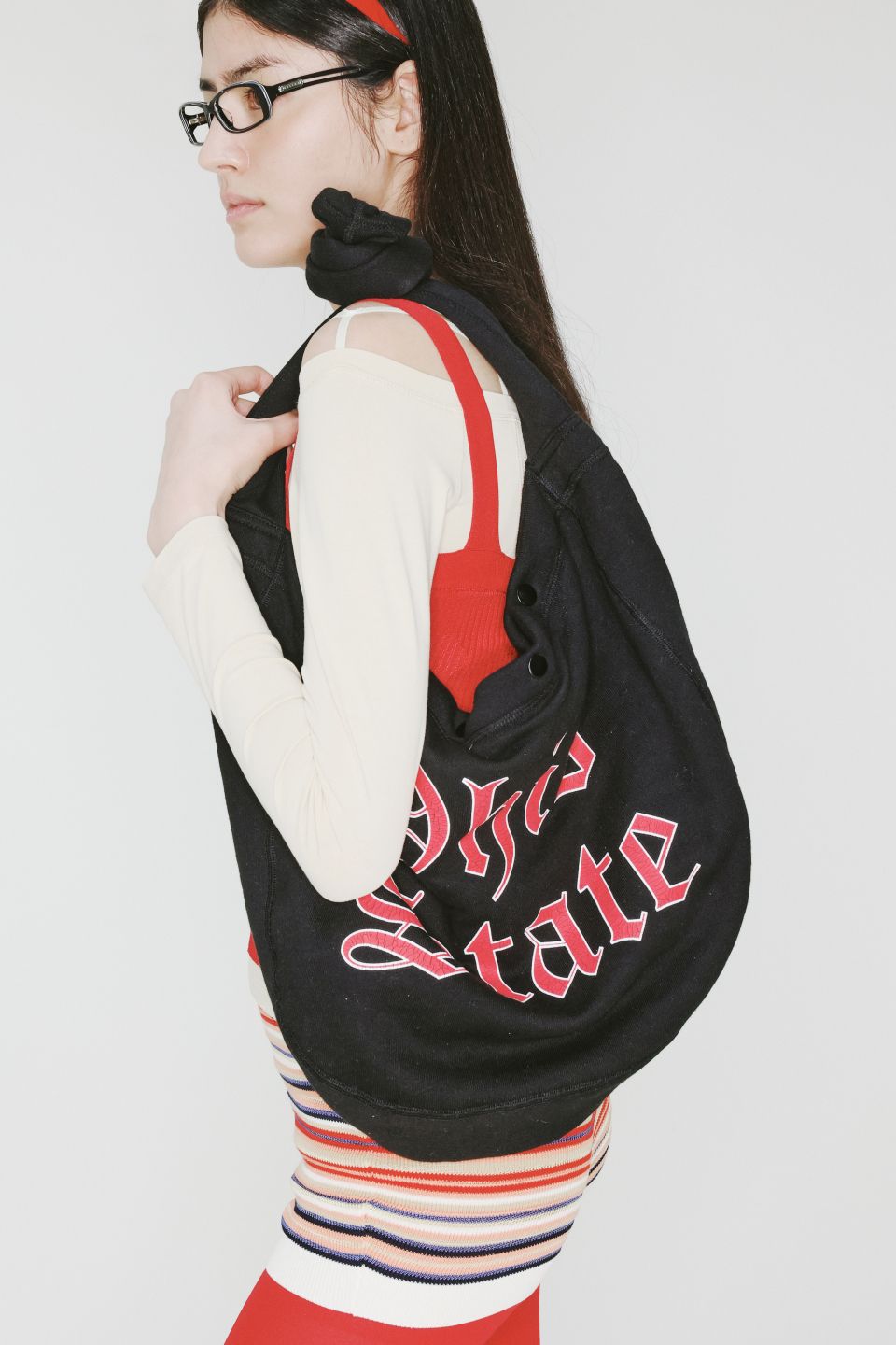 MUSINSA | YASE 2WAY Sports Sweat Shoulder Bag Black