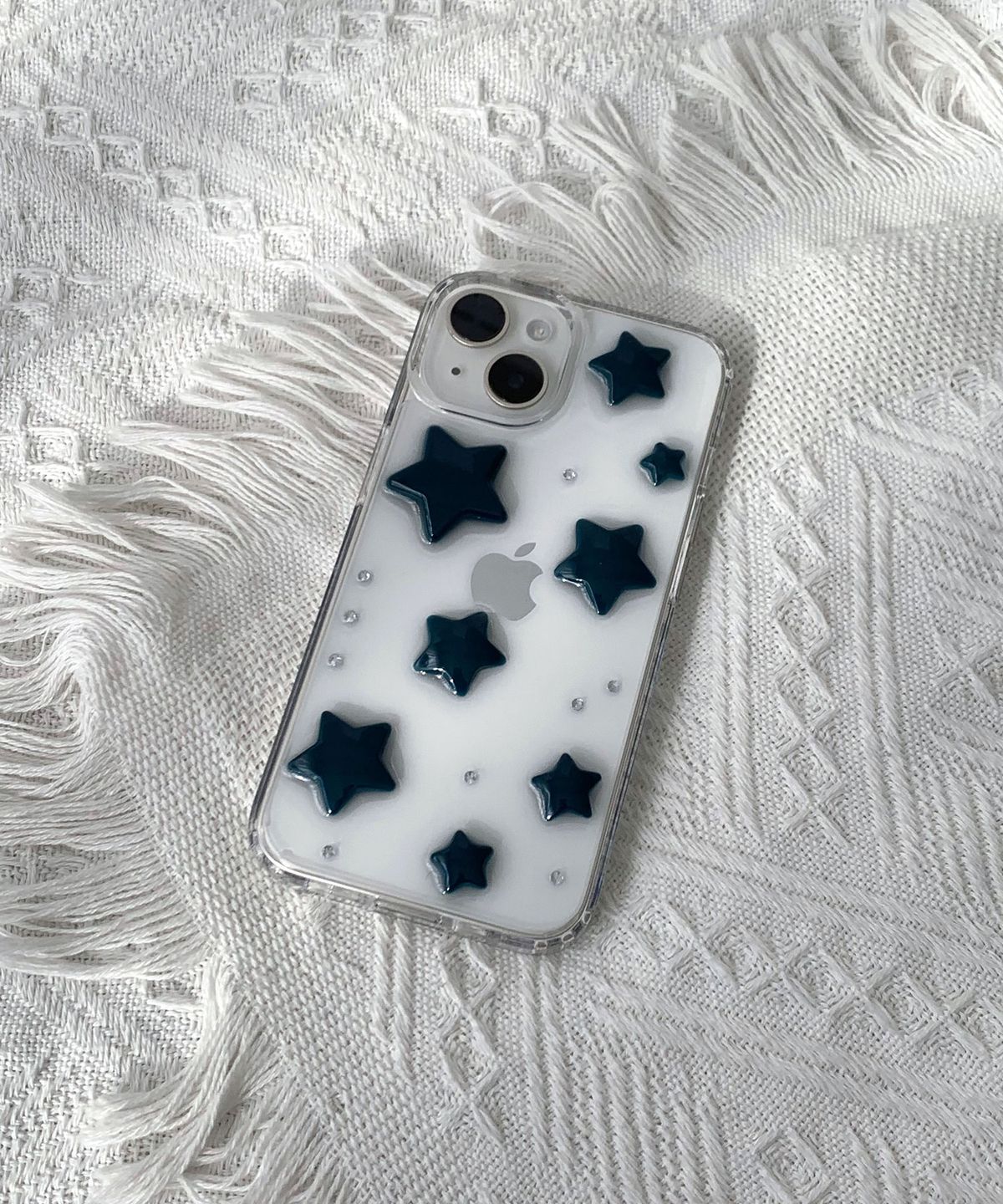 해피고럭키(HAPPYGOLUCKY) Starry night(navy)  레진 핸드폰 케이스