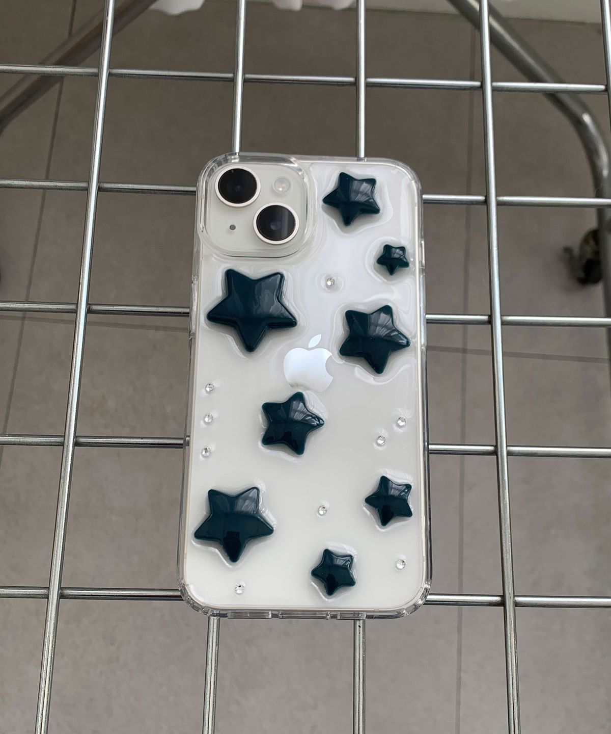 해피고럭키(HAPPYGOLUCKY) Starry night(navy)  레진 핸드폰 케이스