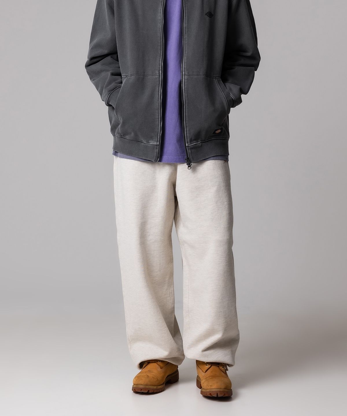 디키즈(DICKIES) 베이직 루즈핏 스웨트 팬츠 Oatmeal