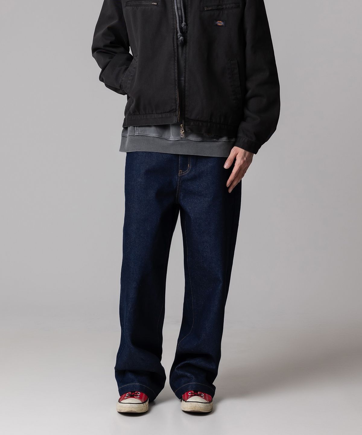 디키즈(DICKIES) 리지드 와이드 데님 Indigo Blue