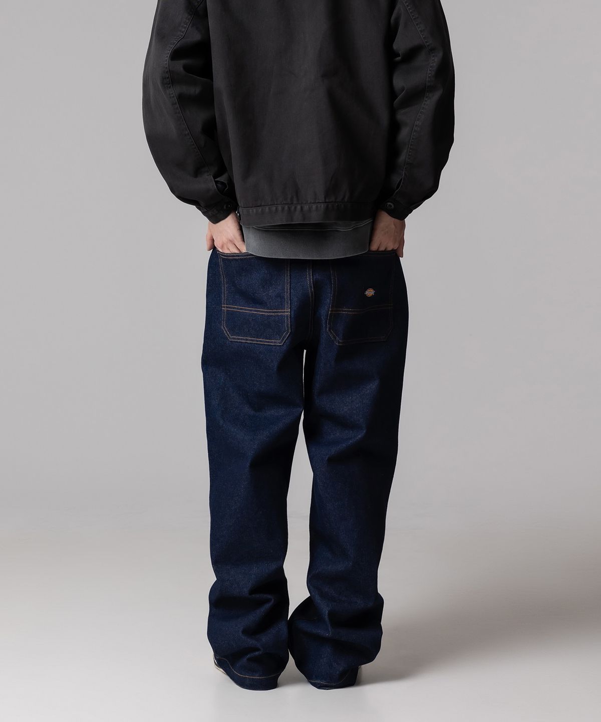 디키즈(DICKIES) 리지드 와이드 데님 Indigo Blue