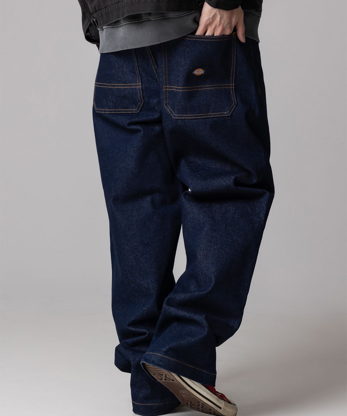 디키즈(DICKIES) 리지드 와이드 데님 Indigo Blue
