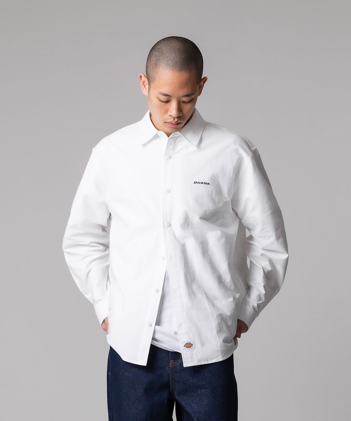 디키즈(DICKIES) 베이직 옥스포드 셔츠 White