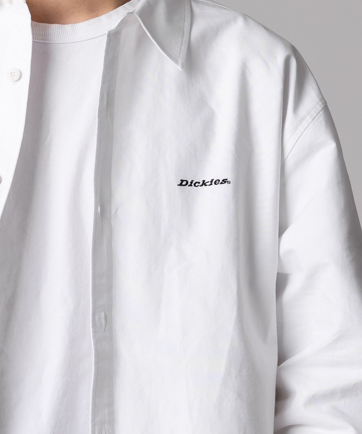 디키즈(DICKIES) 베이직 옥스포드 셔츠 White