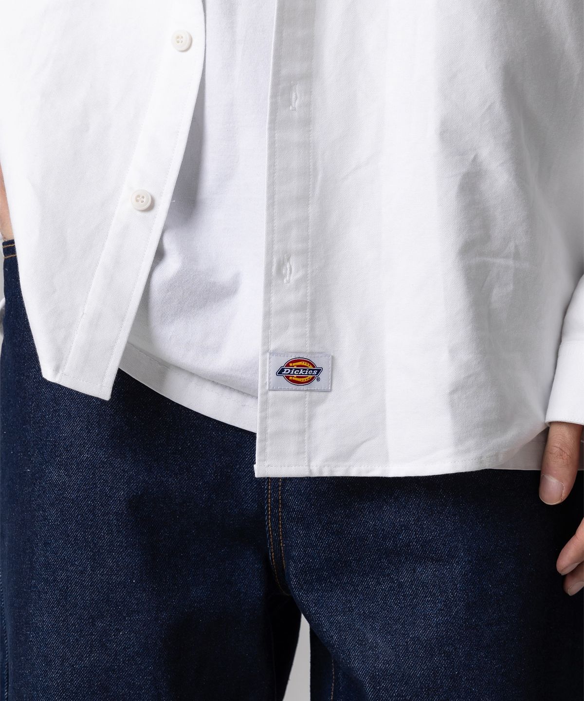 디키즈(DICKIES) 베이직 옥스포드 셔츠 White