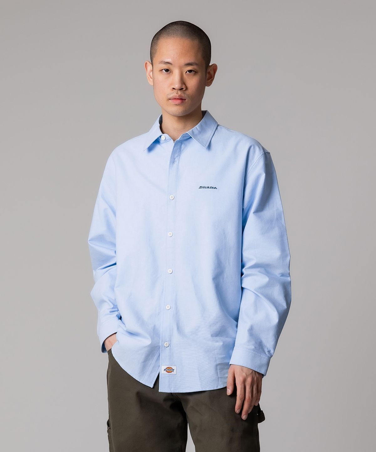 디키즈(DICKIES) 베이직 옥스포드 셔츠 Sky Blue