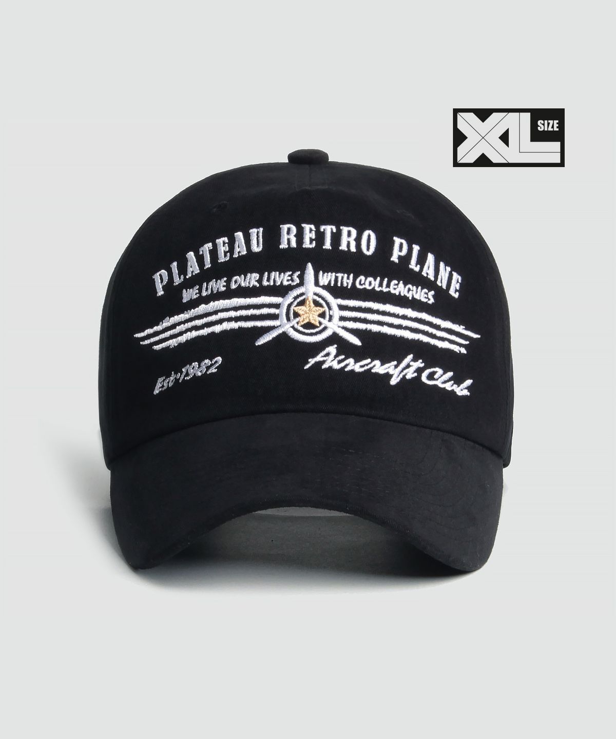 플래토(PLATEAU) 빅사이즈 피치원단 볼캡 XL PLATEAU RP CAP BLACK