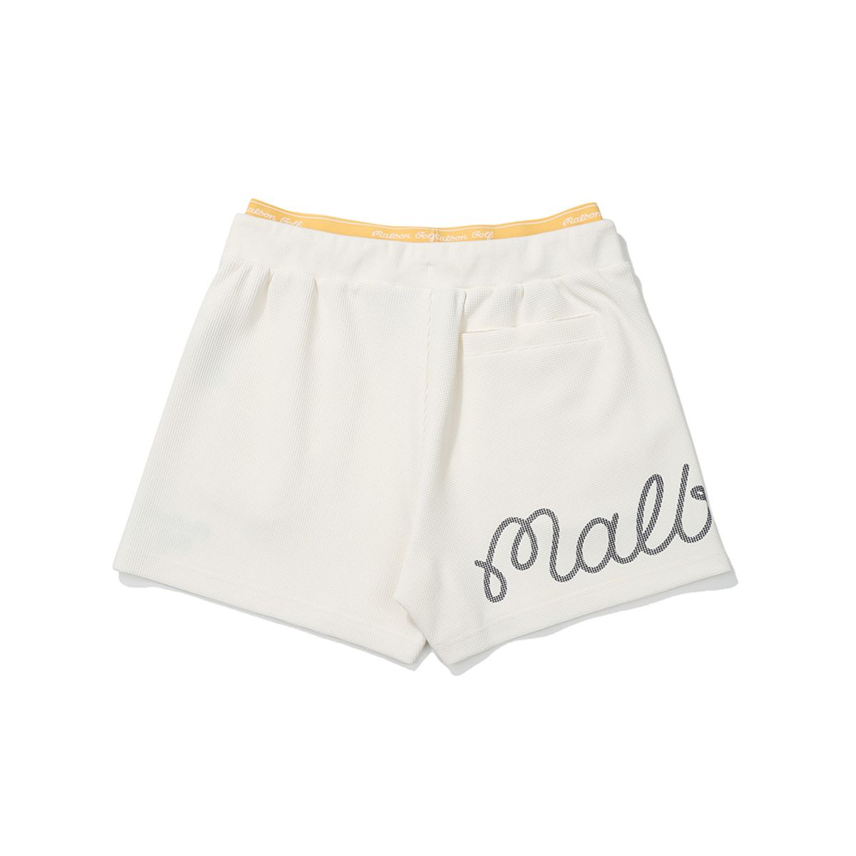 말본 골프(MALBON GOLF) 트레블 와플 하프 팬츠 OFF WHITE (WOMAN)