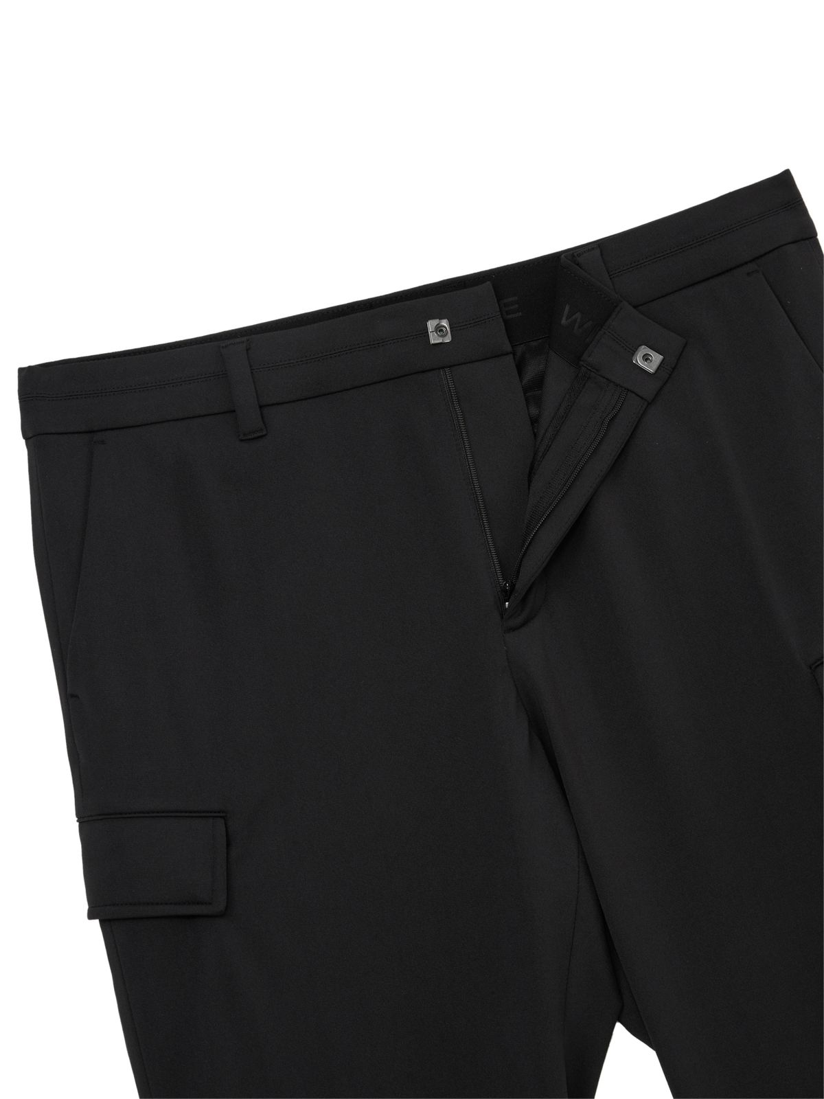 와이드앵글(WIDEANGLE) CO 아웃포켓 카고 조거 팬츠 M_Black