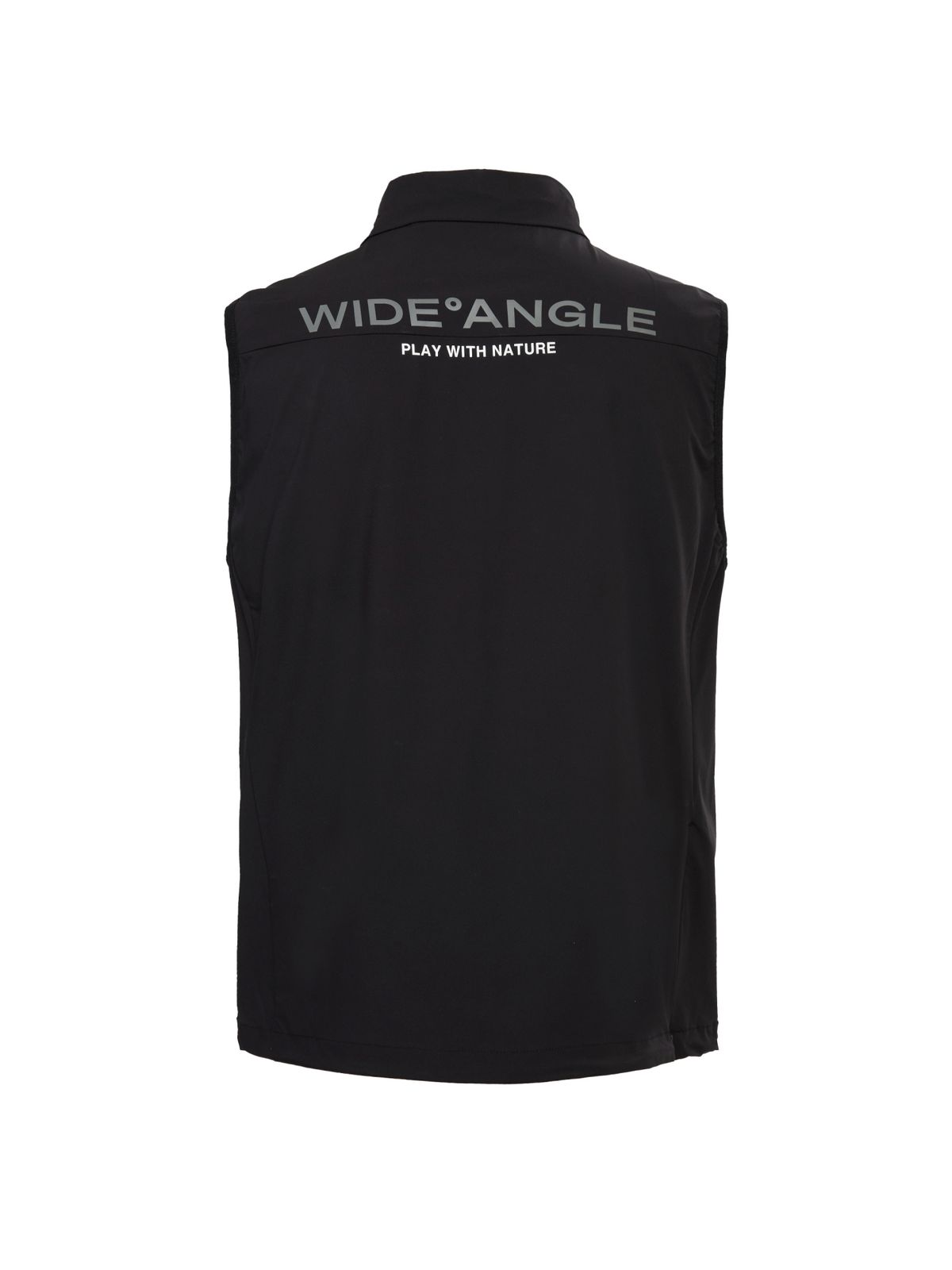 와이드앵글(WIDEANGLE) CO 하프집업 아노락 베스트 M_Black