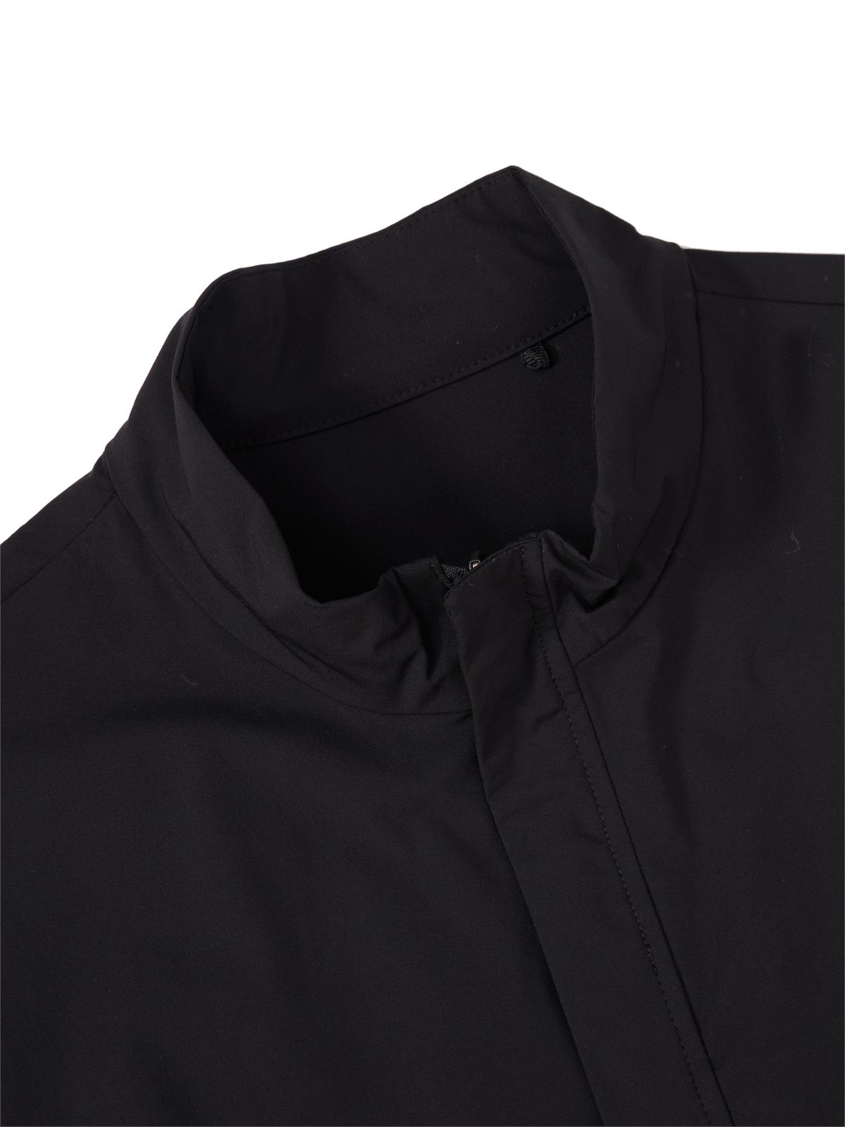 와이드앵글(WIDEANGLE) CO 하프집업 아노락 베스트 M_Black