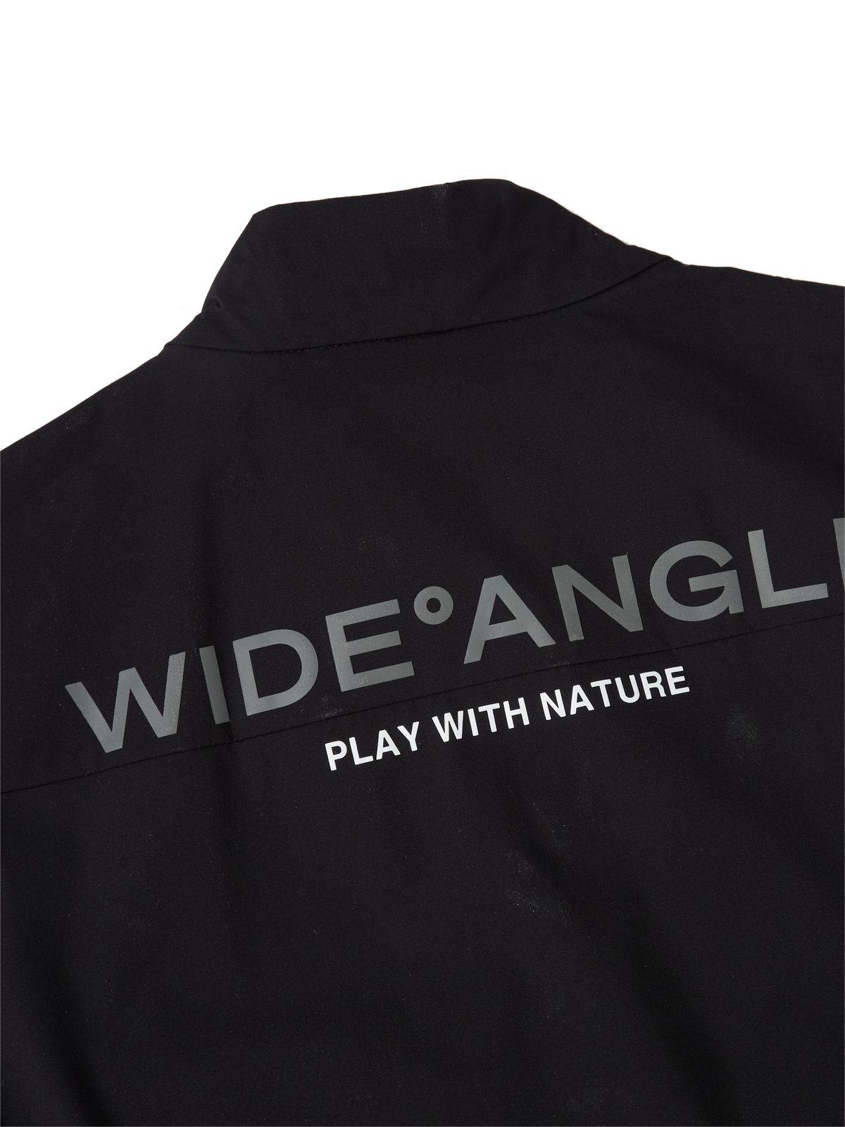 와이드앵글(WIDEANGLE) CO 하프집업 아노락 베스트 M_Black