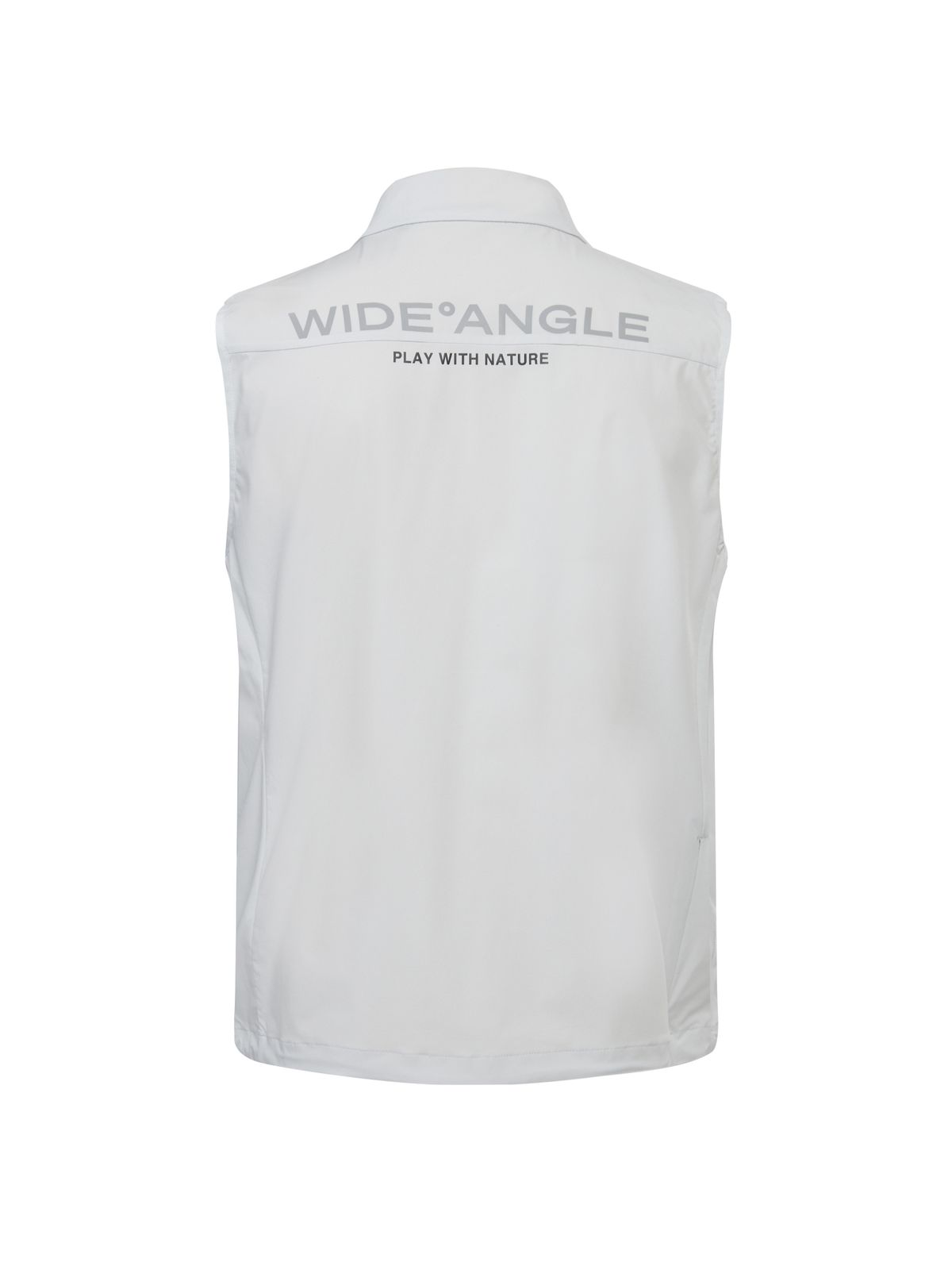 와이드앵글(WIDEANGLE) CO 하프집업 아노락 베스트 M_Ice Grey