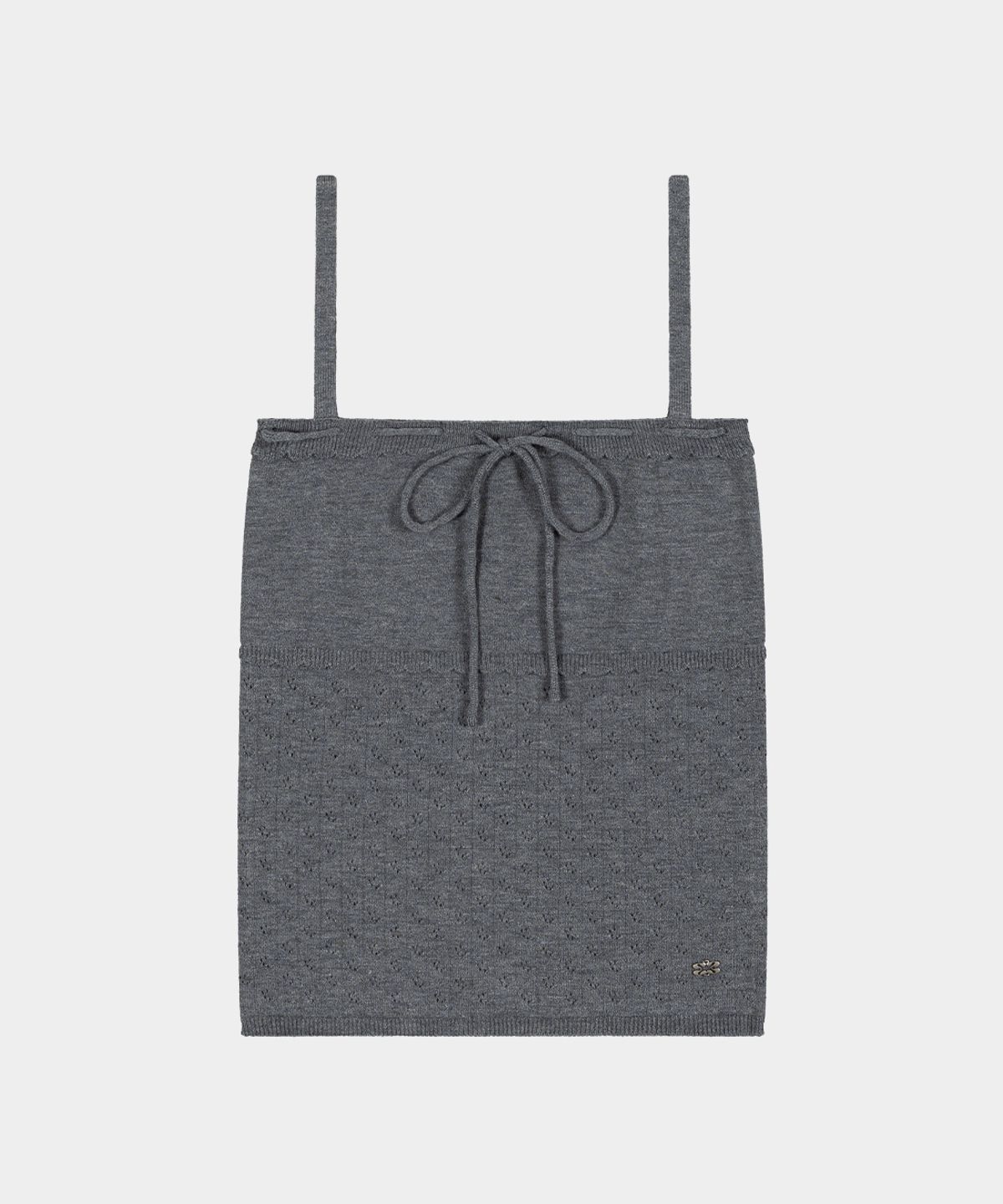 키시닝(KISYNING) Whipped Floral Punching Sleeveless (Gray)