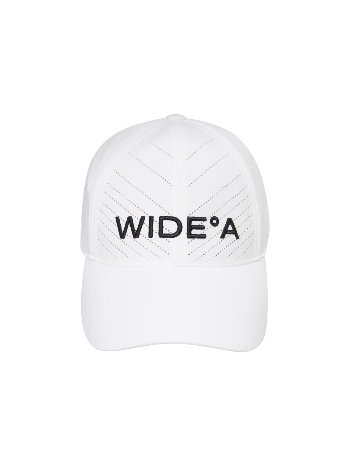 와이드앵글(WIDEANGLE) TO 프론트 타공 포인트 캡_White