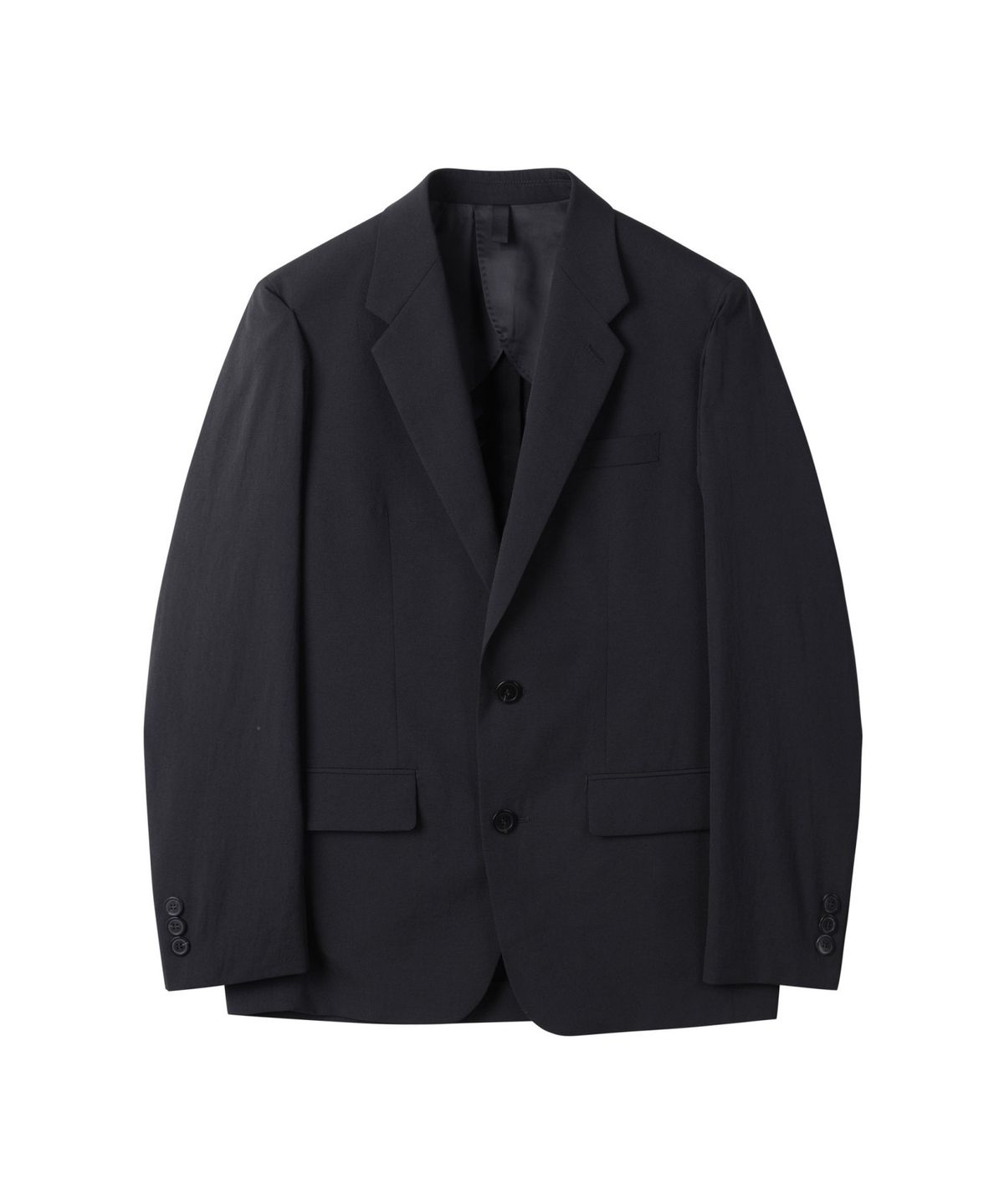 커스텀멜로우(CUSTOMELLOW) Black Slim Fit Wool Blended Setup Jacket CWJAM25401BKX