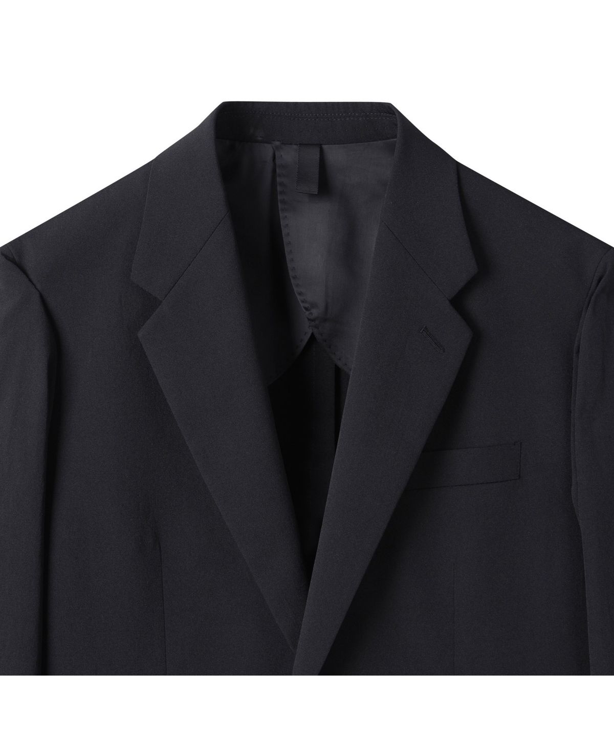 커스텀멜로우(CUSTOMELLOW) Black Slim Fit Wool Blended Setup Jacket CWJAM25401BKX