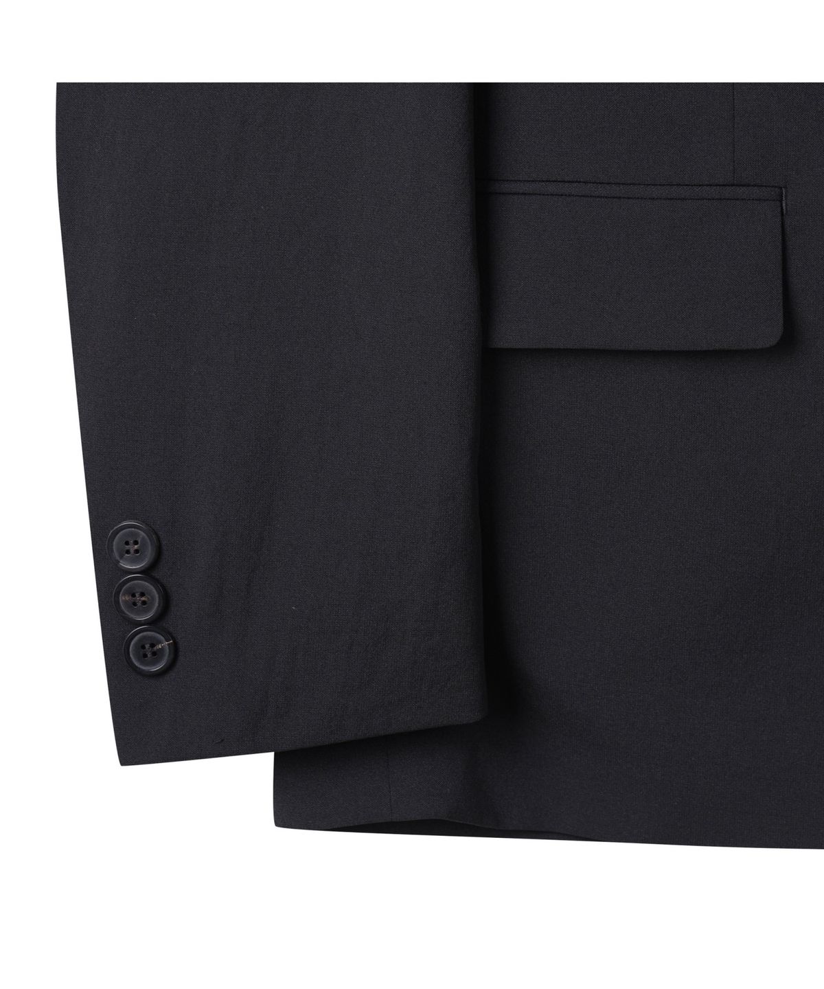 커스텀멜로우(CUSTOMELLOW) Black Slim Fit Wool Blended Setup Jacket CWJAM25401BKX