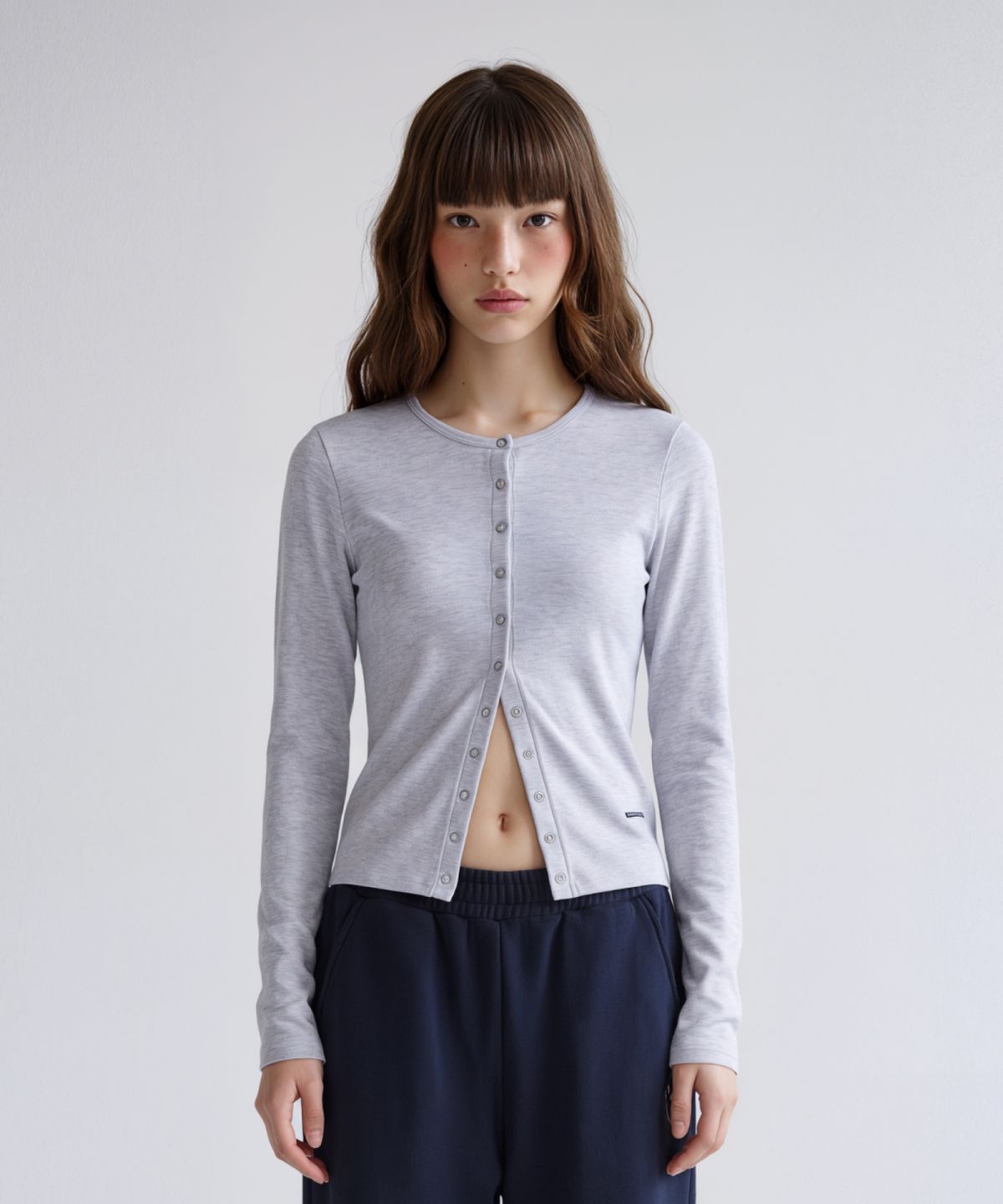키시닝(KISYNING) Fissel Fit Cardigan (Melange)
