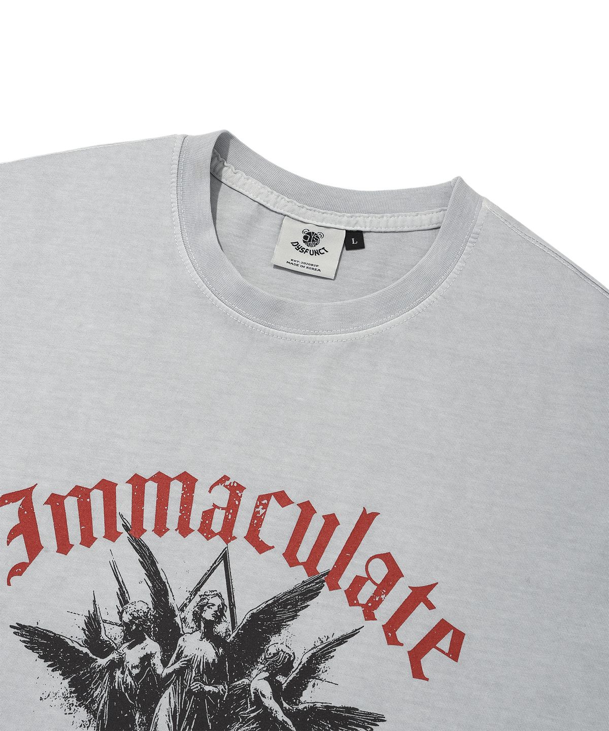 디스펑트(DYSFUNCT) IMMACULATE PIGMENT T-SHIRT(GRAY)