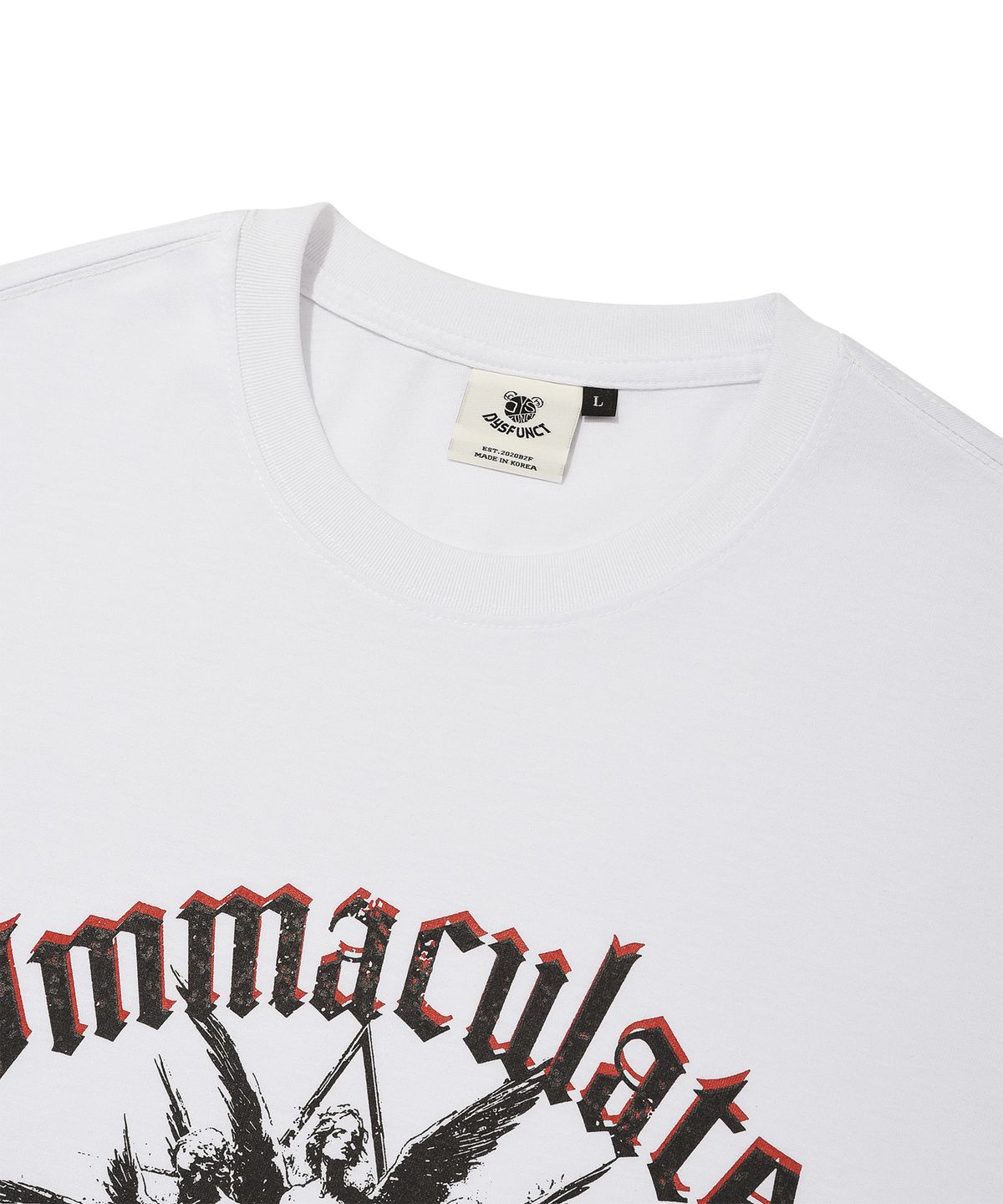 디스펑트(DYSFUNCT) IMMACULATE T-SHIRT (WHITE)
