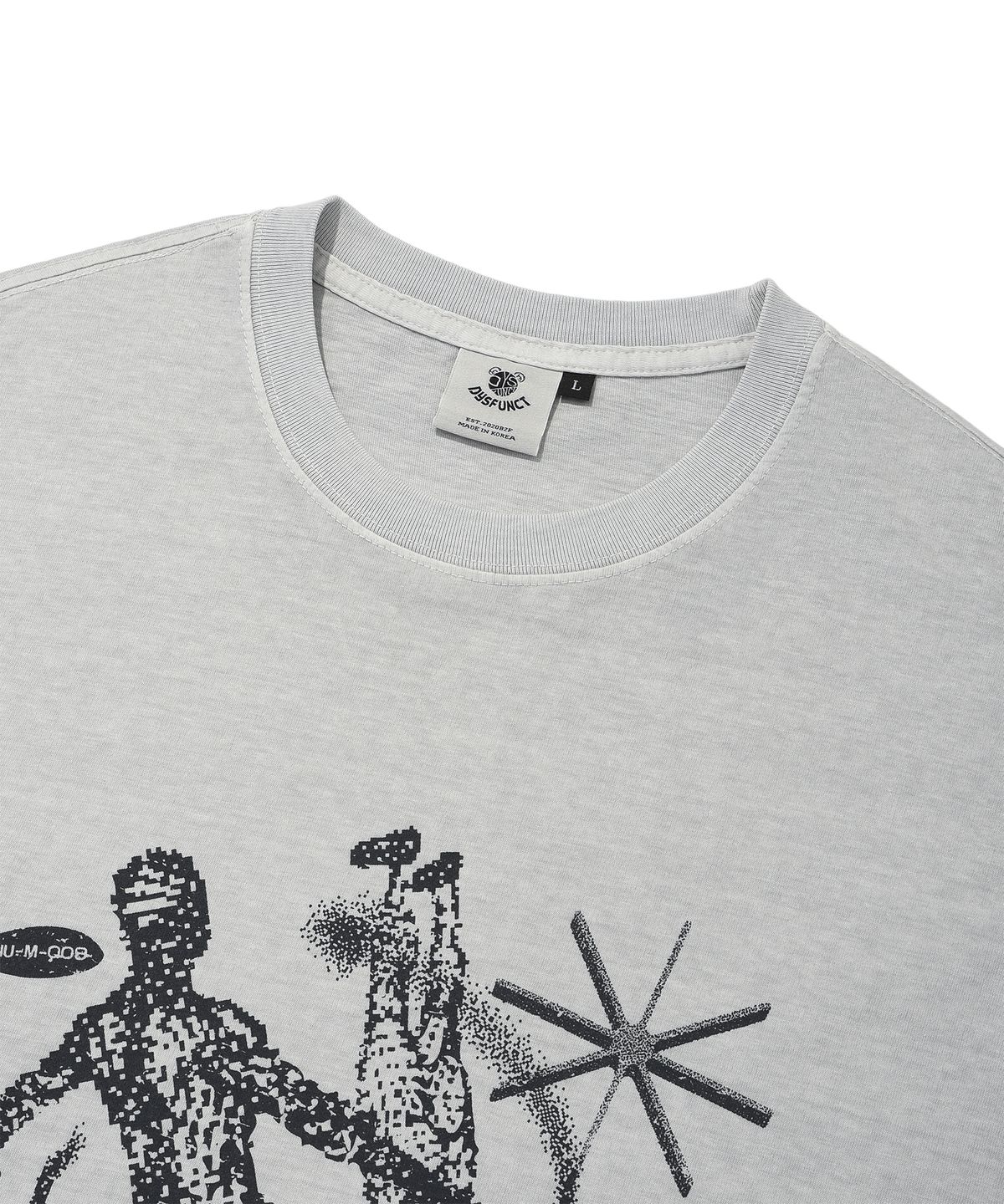 디스펑트(DYSFUNCT) LAB PIGMENT T-SHIRT(GRAY)