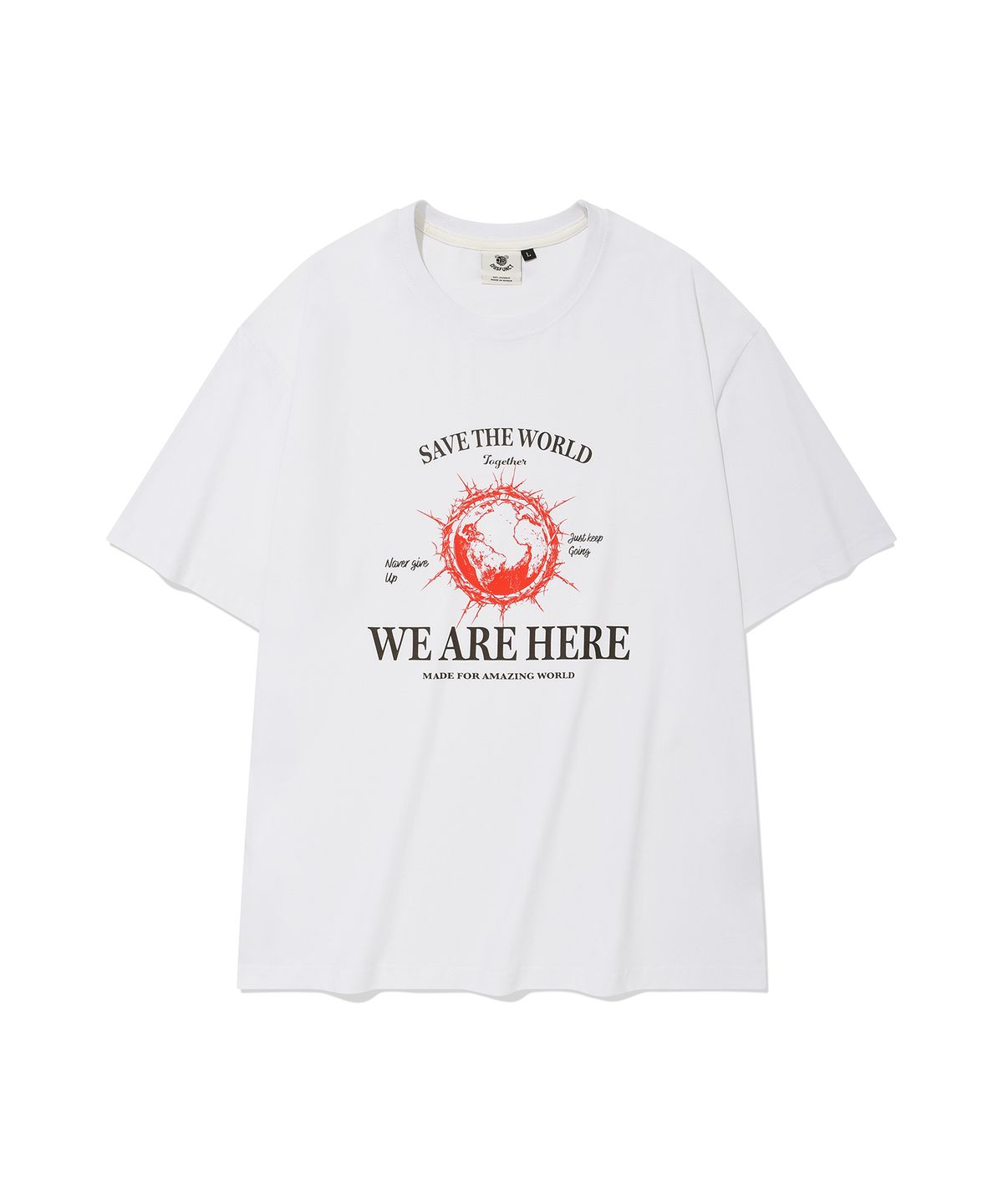 디스펑트(DYSFUNCT) SAVE THE WORLD T-SHIRT(WHITE)