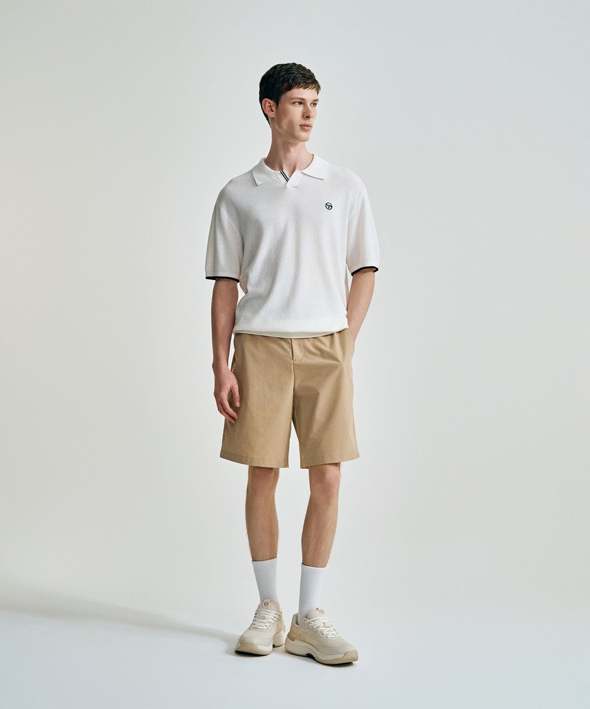 세르지오 타키니(SERGIO TACCHINI) M 타키니 모던 폴로 스웨터 (White)