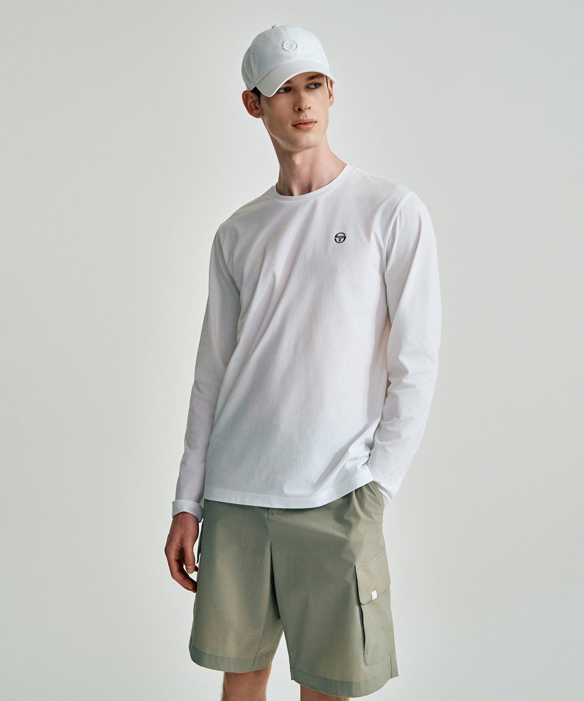 세르지오 타키니(SERGIO TACCHINI) M 쿨매치 긴팔 티셔츠 (White)