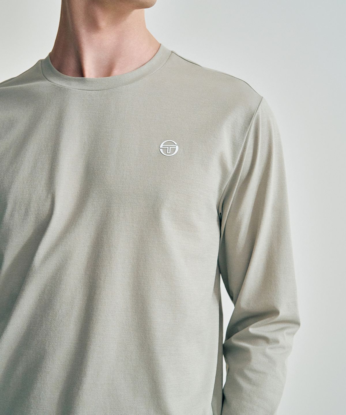 세르지오 타키니(SERGIO TACCHINI) M 쿨매치 긴팔 티셔츠 (L.Khaki)