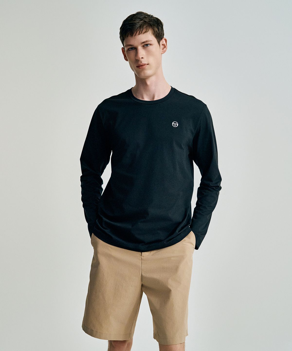 세르지오 타키니(SERGIO TACCHINI) M 쿨매치 긴팔 티셔츠 (Black)