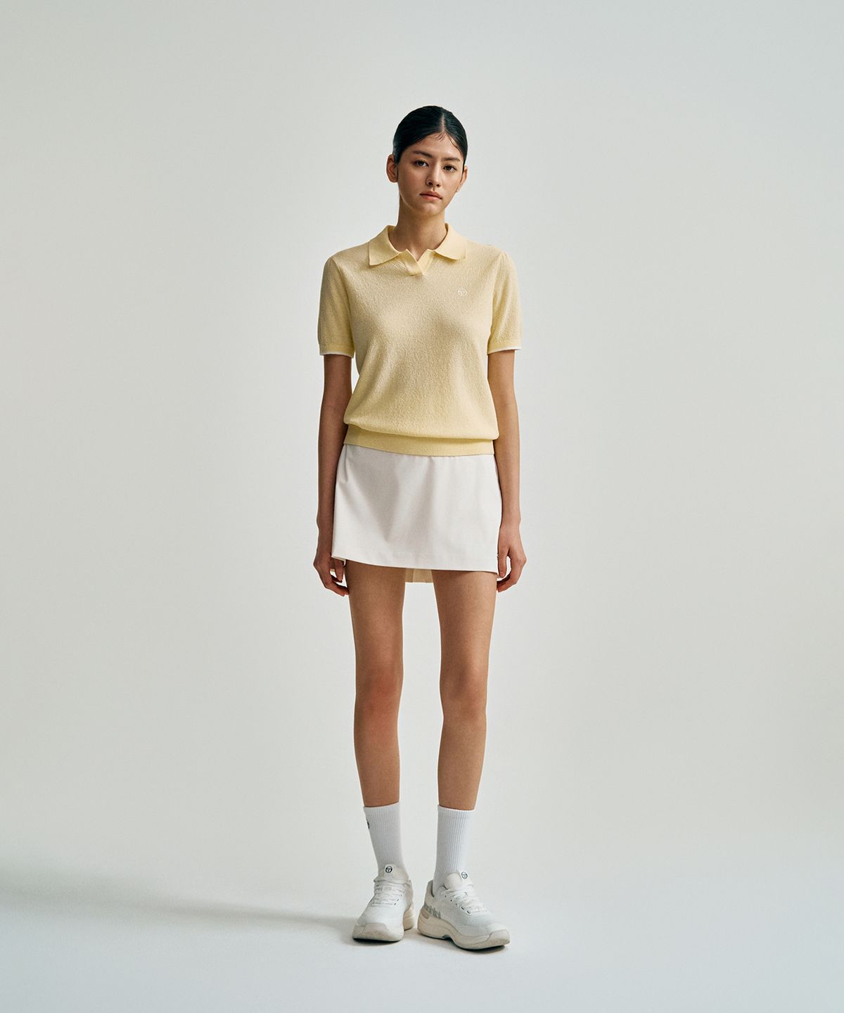 세르지오 타키니(SERGIO TACCHINI) W 타키니 모던 폴로 스웨터 (L.Yellow)