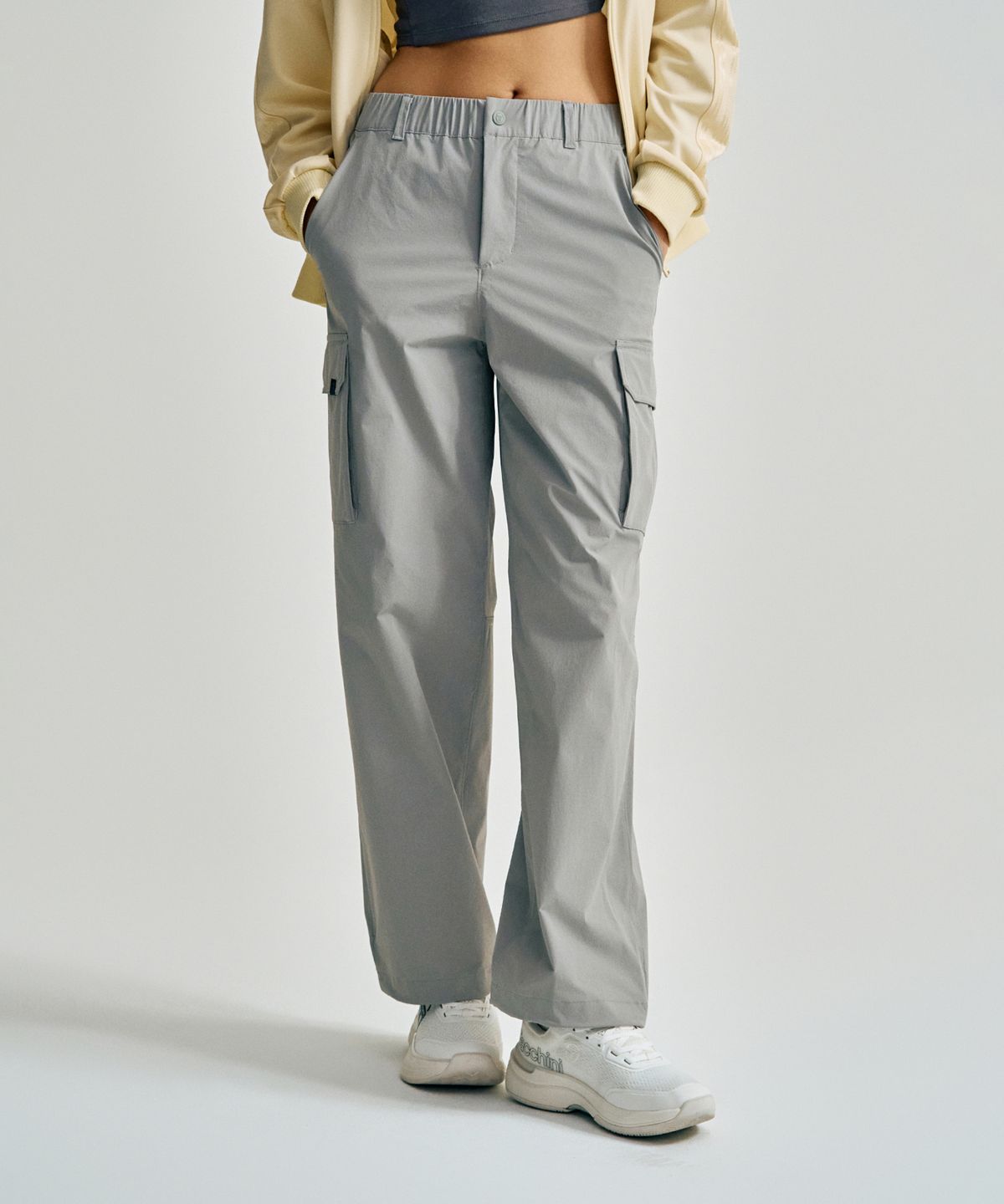 세르지오 타키니(SERGIO TACCHINI) U 우븐 릴렉스&조거 2-WAY 팬츠 (Grey)