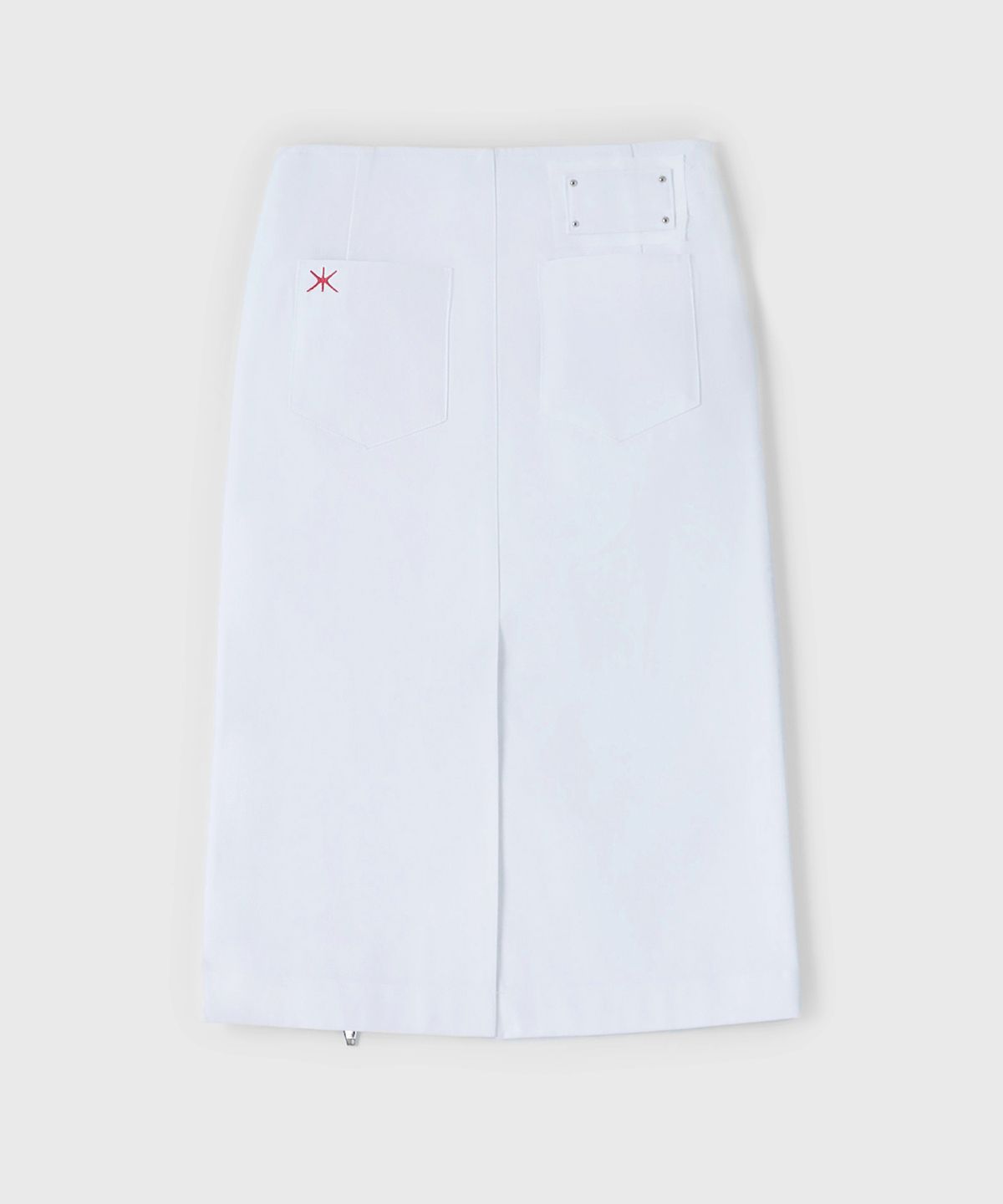 윤세(YUNSE) 지퍼 스커트 (화이트)