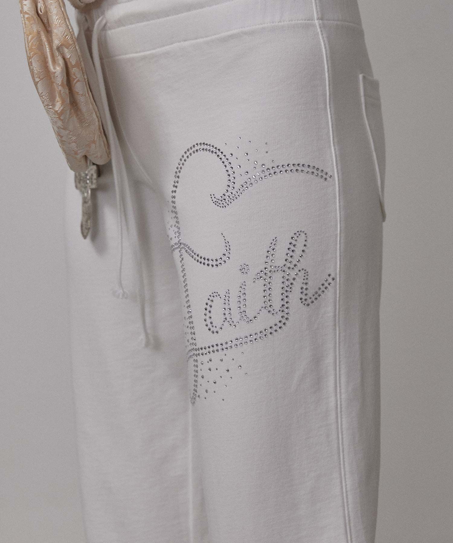 MUSINSA | SCULPTOR Faith Cotton Track Pants White
