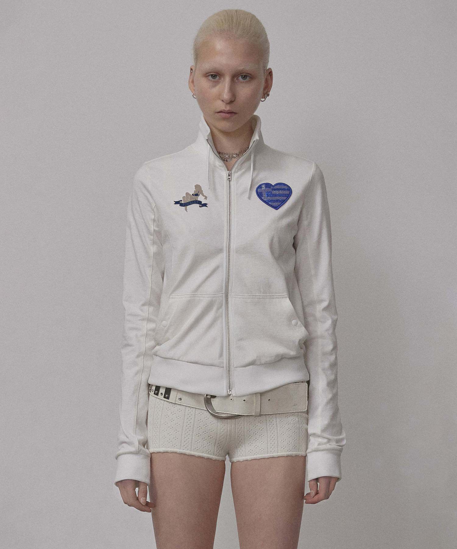 SCULPTOR Flag Track Zip-Up ホワイト M Flag Track Zip-Up White – SCULPTOR JAPAN