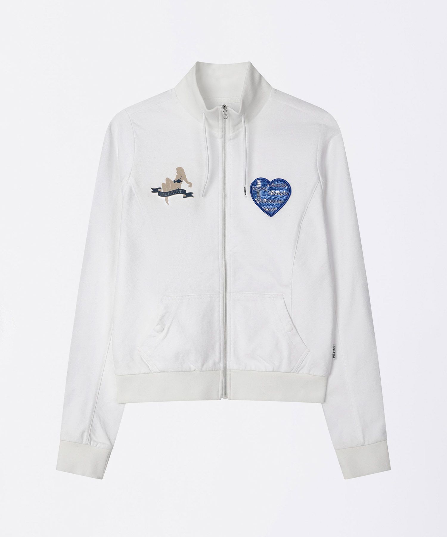 SCULPTOR Flag Track Zip-Up ホワイト M MUSINSA | SCULPTOR Flag Track Zip-Up White